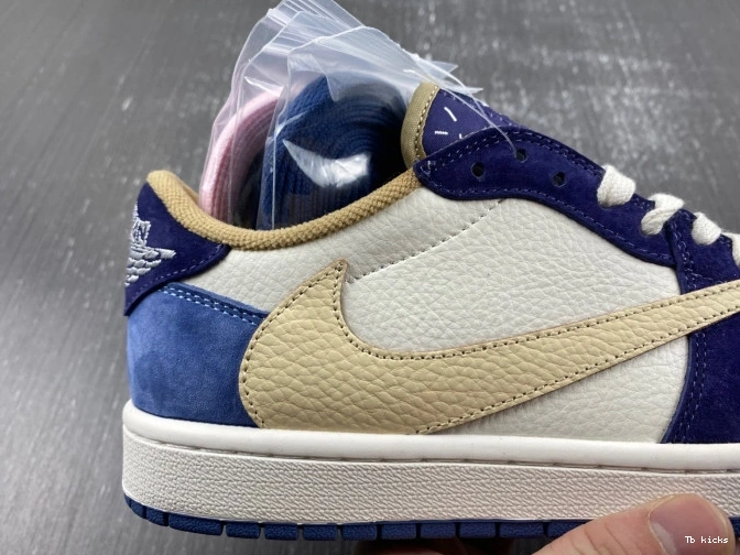 Rep TBK 1 TRAVIS JORDAN AIR DM7866-808 CUSTOM SCOTT X 0803